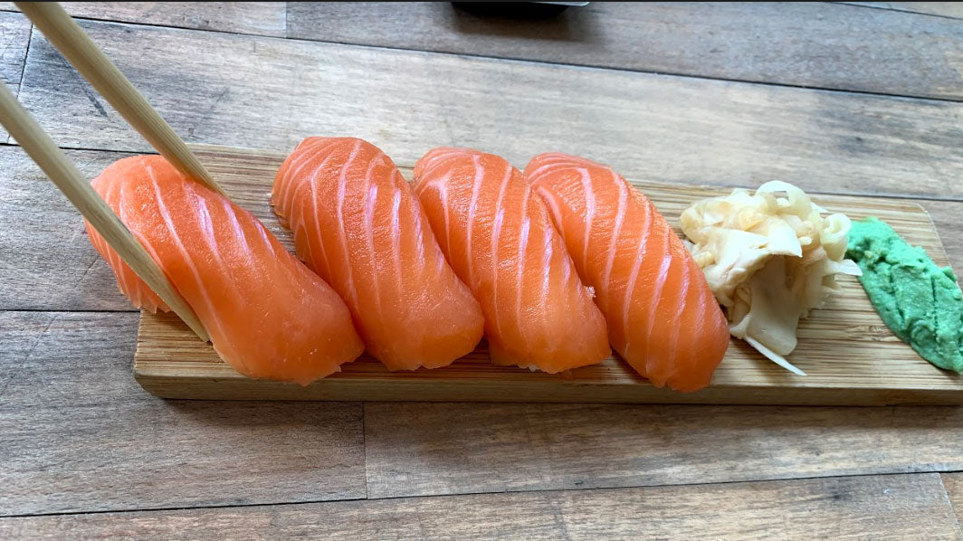 sushi ghimbir wasabi sashimi