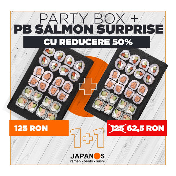 Platou Sushi Salmon Surprise 24 buc + Salmon Surprise 24 buc