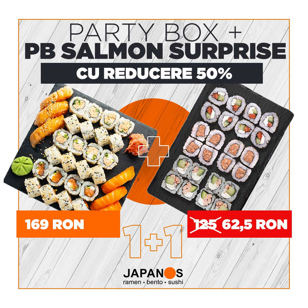 Party Box  Super Salmon 30 buc + Salmon Surprise 24 buc