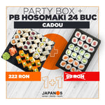 Party Box Super Maki 32 buc + Platou Hosomaki 24 buc CADOU