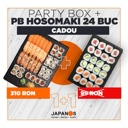 Party Box XL Sushialize 38 buc + Platou Hosomaki 24 buc CADOU