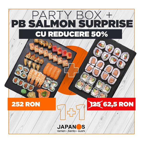 Party Box XL Tokyo Gourmet 45 buc + Salmon Surprise 24 buc