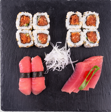 Platou Sushi Box XL - Tuna trio - 13 buc